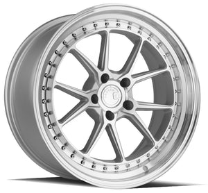 Aodhan DS08 Silver w/Machined Face 19x9.5 +22 5x114.3 73.1mm - Wheelwiz