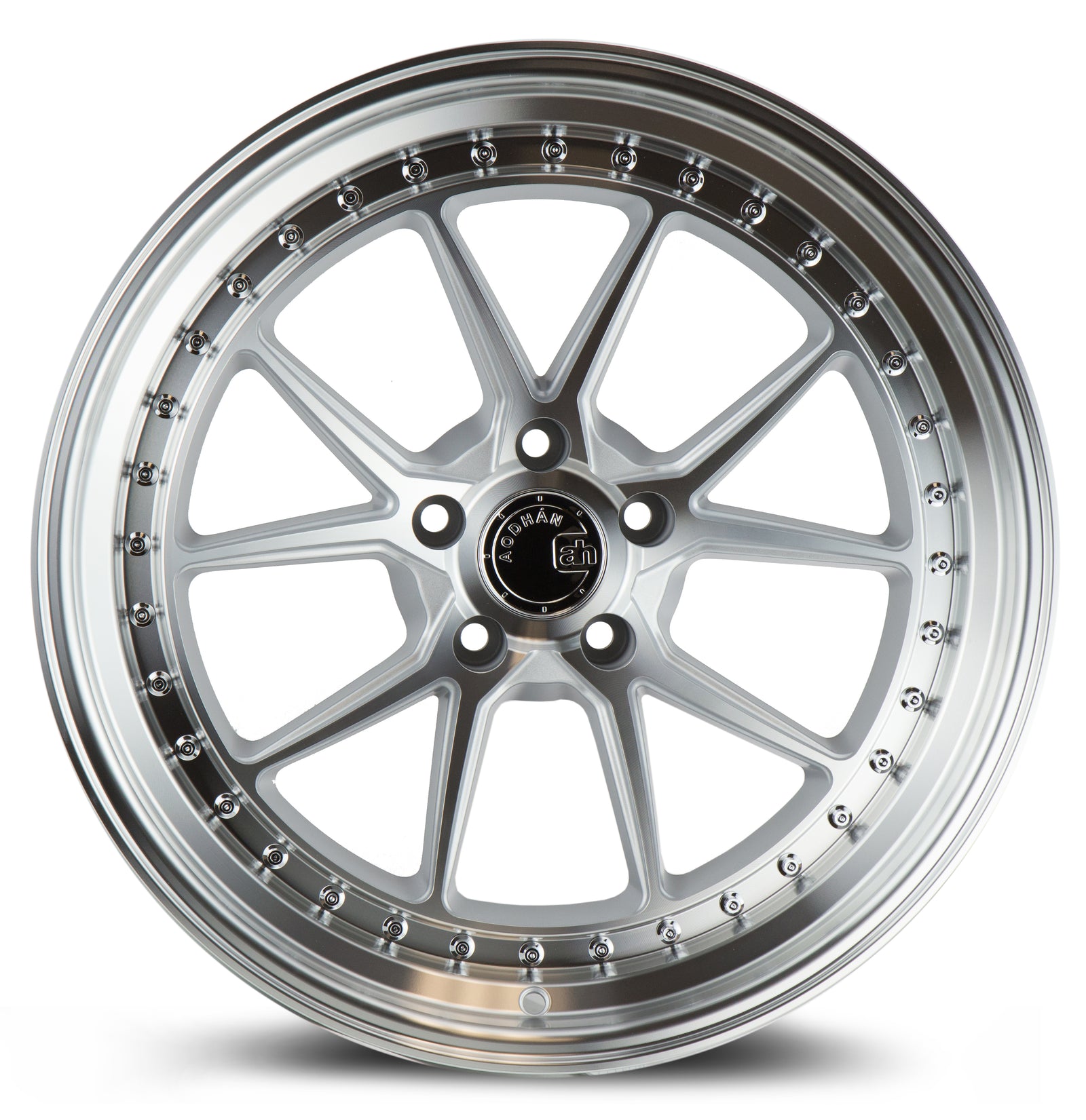 Aodhan DS08 Silver w/Machined Face 19x9.5 +35 5x120 72.6mm - Wheelwiz
