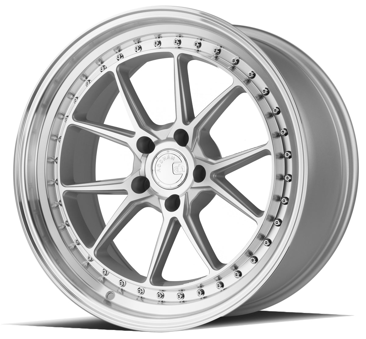 Aodhan DS08 Silver w/Machined Face 19x9.5 +35 5x120 72.6mm - Wheelwiz