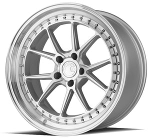 Aodhan DS08 Silver w/Machined Face 19x9.5 +22 5x114.3 73.1mm - Wheelwiz