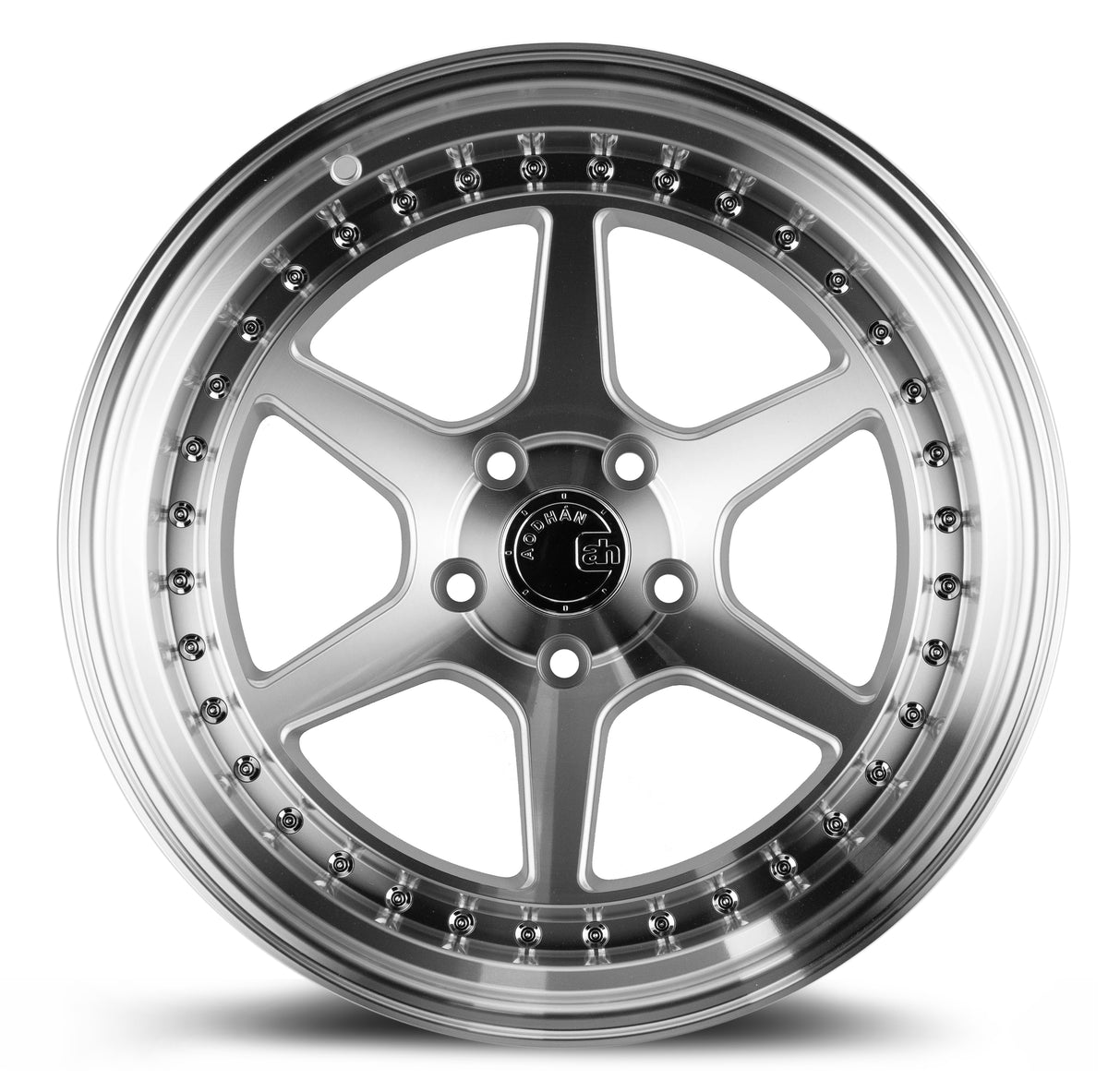 Aodhan DS09 Silver w/Machined Face 18x10.5 +22 5x114.3 73.1mm - Wheelwiz