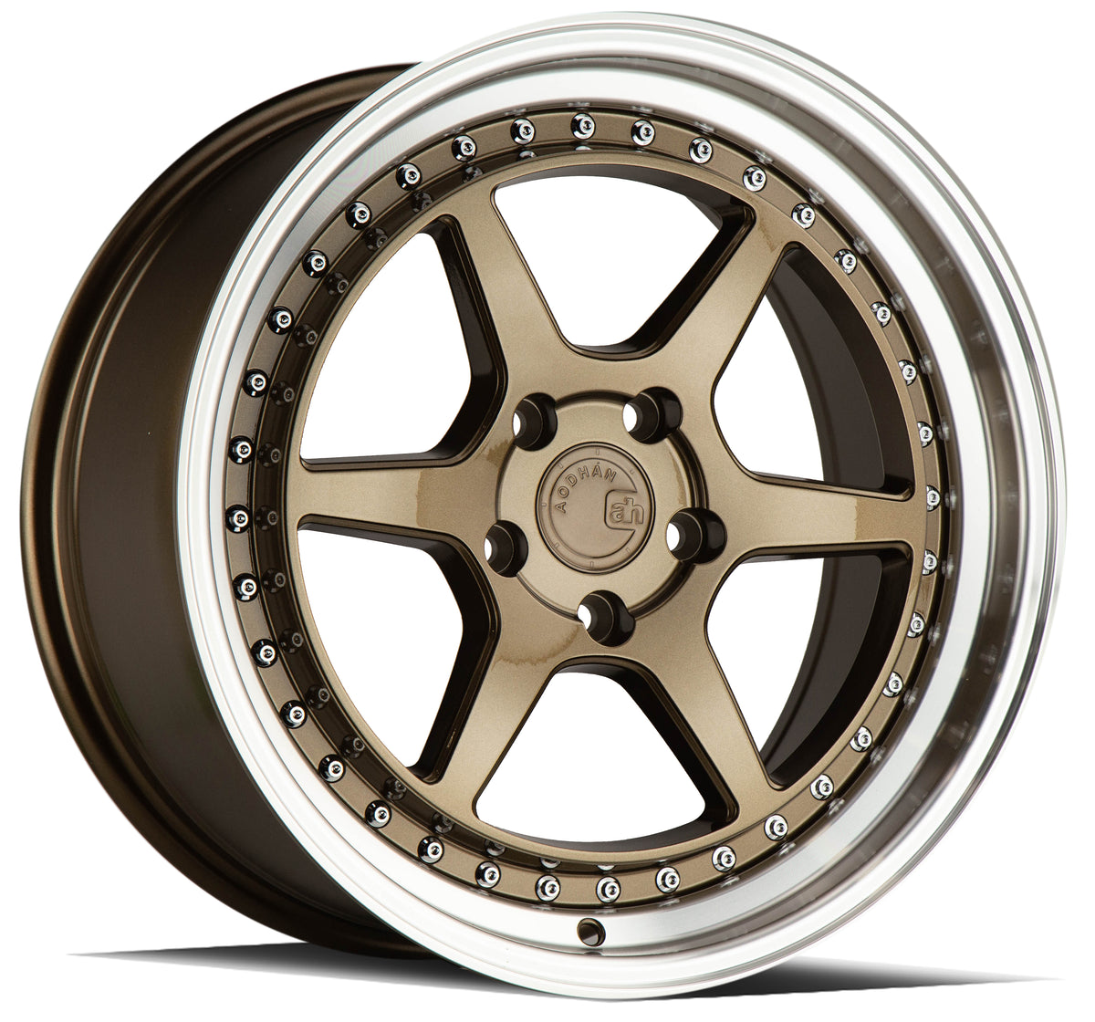 Aodhan DS09 Bronze w/Machined Lip 18x8.5 +35 5x100 73.1mm - Wheelwiz