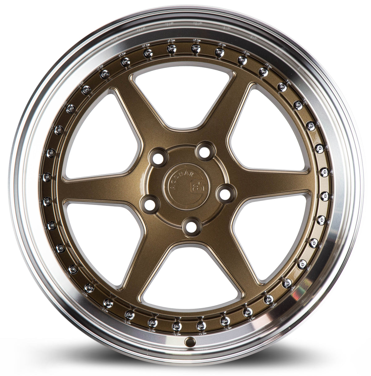 Aodhan DS09 Bronze w/Machined Lip 18x8.5 +35 5x100 73.1mm - Wheelwiz