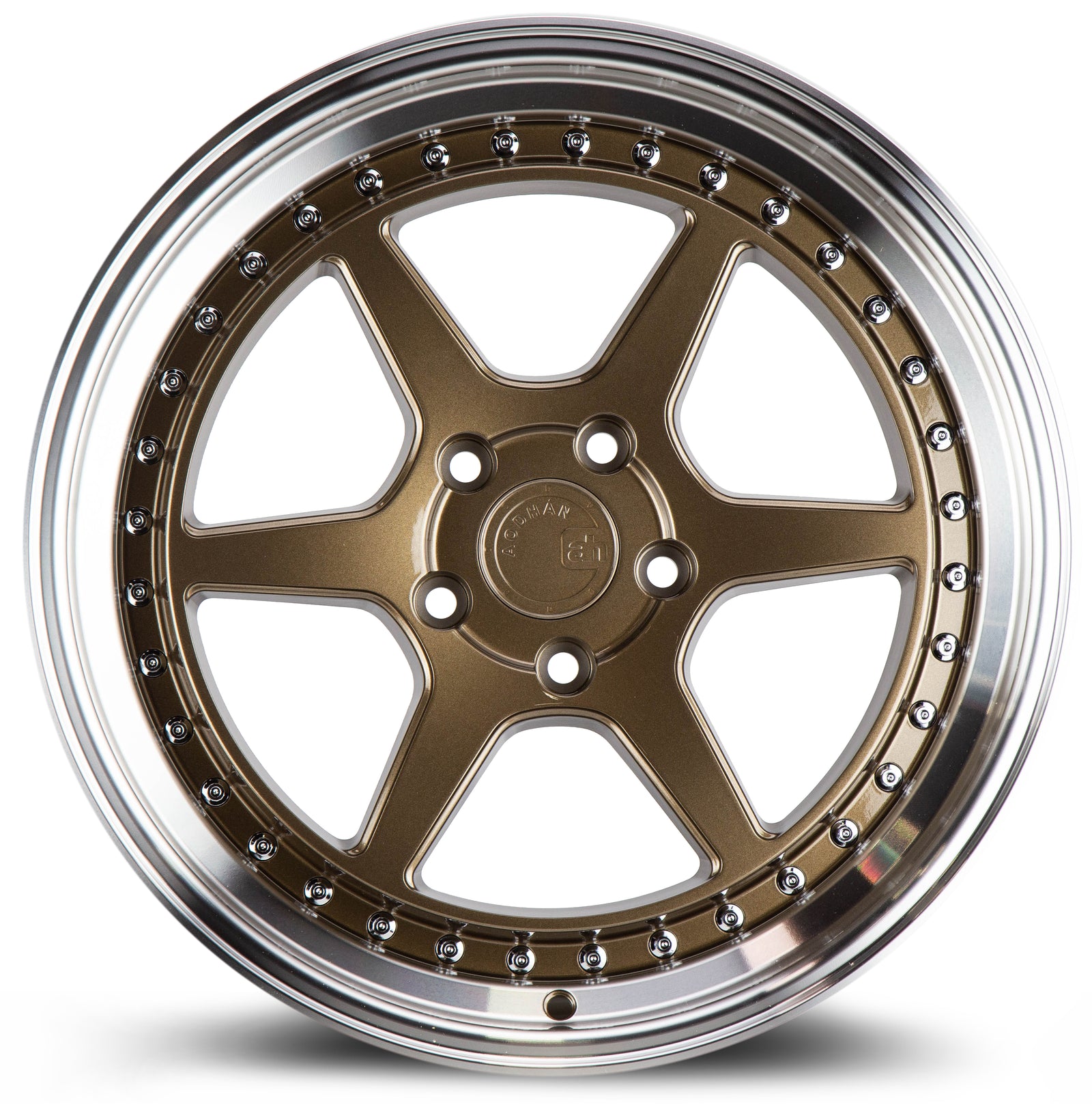 Aodhan DS09 Bronze w/Machined Lip 19x8.5 +35 5x114.3 73.1mm - Wheelwiz
