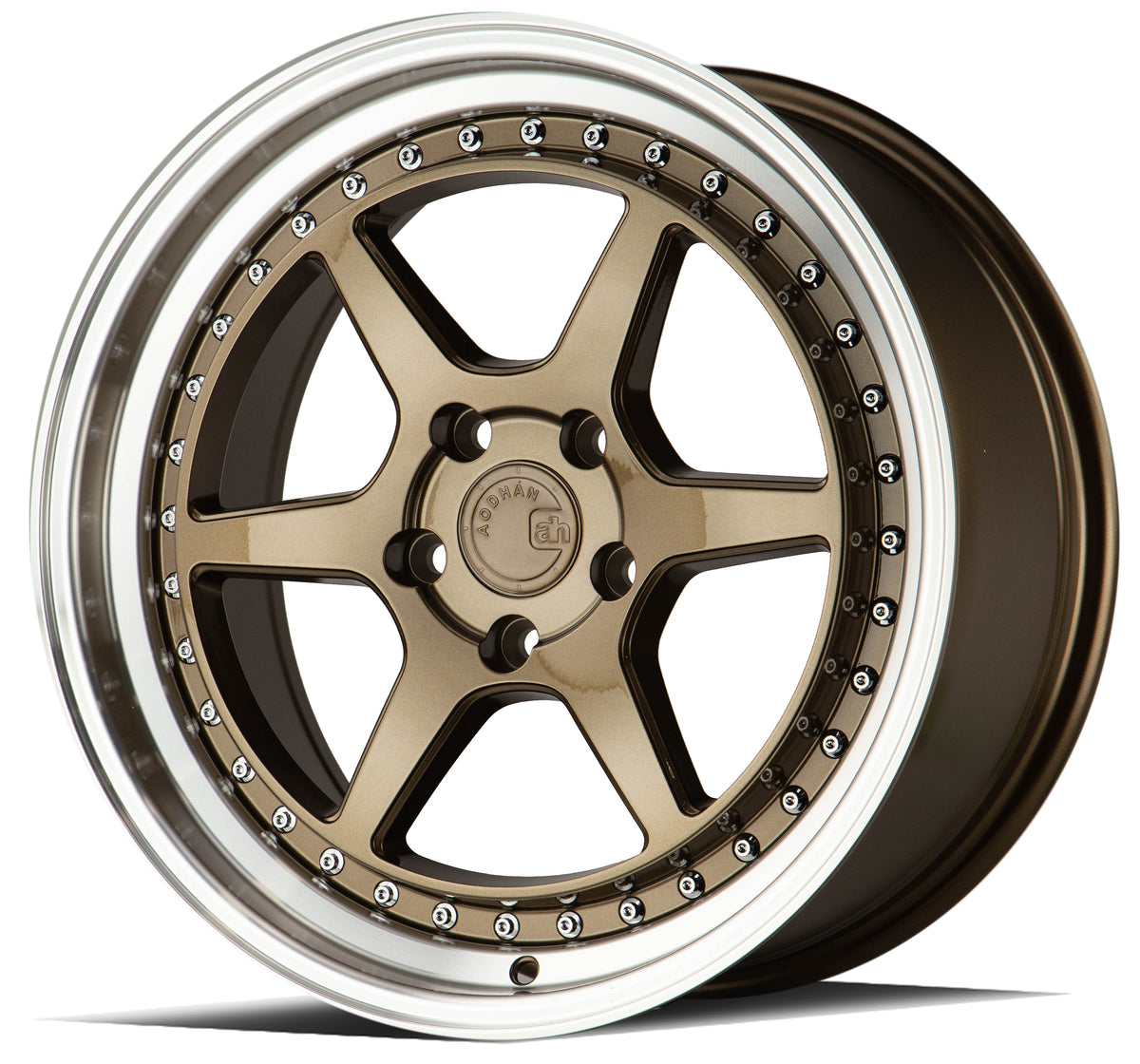 Aodhan DS09 Bronze w/Machined Lip 19x8.5 +35 5x114.3 73.1mm - Wheelwiz