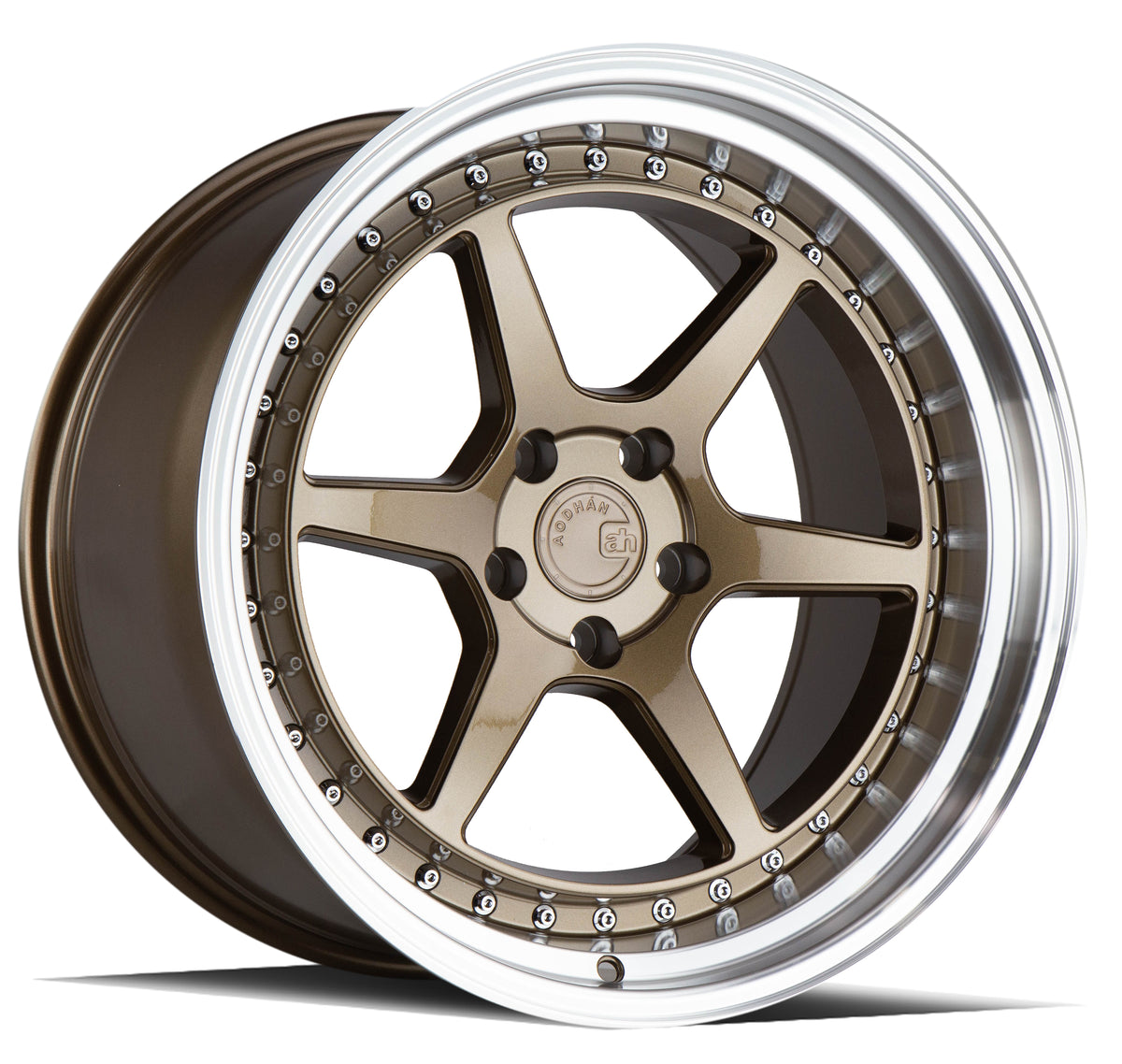 Aodhan DS09 Bronze w/Machined Lip 19x11 +22 5x114.3 73.1mm - Wheelwiz