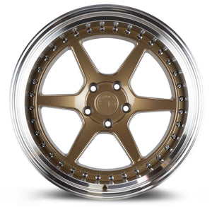 Aodhan DS09 Bronze w/Machined Lip 19x11 +22 5x114.3 73.1mm - Wheelwiz