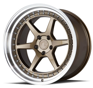 Aodhan DS09 Bronze w/Machined Lip 19x11 +22 5x114.3 73.1mm - Wheelwiz
