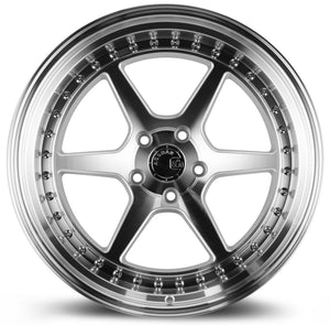 Aodhan DS09 Silver w/Machined Face 19x11 +15 5x114.3 73.1mm - Wheelwiz