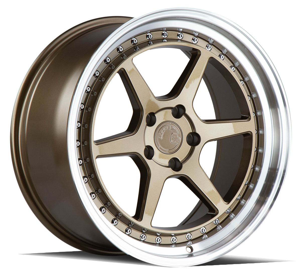Aodhan DS09 Bronze w/Machined Lip 18x9.5 +22 5x114.3 73.1mm - Wheelwiz
