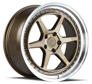 Aodhan DS09 Bronze w/Machined Lip 18x9.5 +22 5x114.3 73.1mm - Wheelwiz