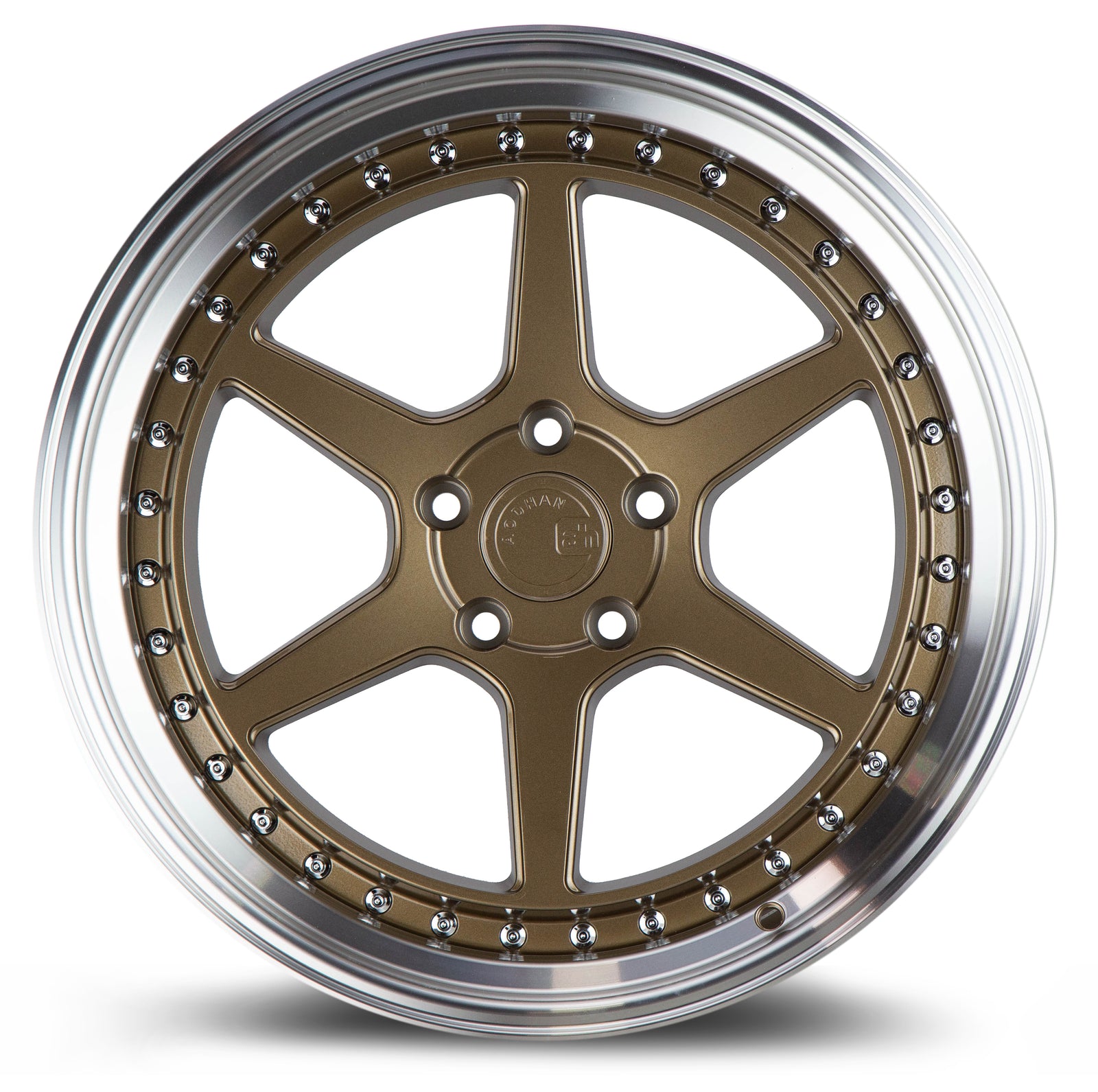 Aodhan DS09 Bronze w/Machined Lip 19x9.5 +22 5x114.3 73.1mm - Wheelwiz