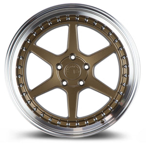Aodhan DS09 Bronze w/Machined Lip 18x9.5 +15 5x114.3 73.1mm - Wheelwiz