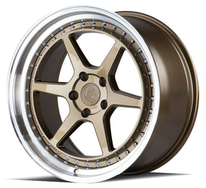 Aodhan DS09 Bronze w/Machined Lip 18x9.5 +30 5x114.3 73.1mm - Wheelwiz