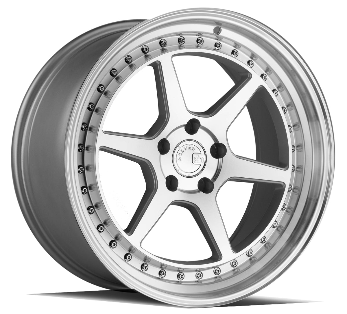 Aodhan DS09 Silver w/Machined Face 19x8.5 +35 5x114.3 73.1mm - Wheelwiz
