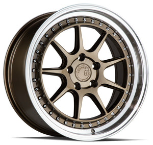 Aodhan DS-X Bronze w/Machined Lip 18x8.5 +35 5x100 73.1mm - Wheelwiz