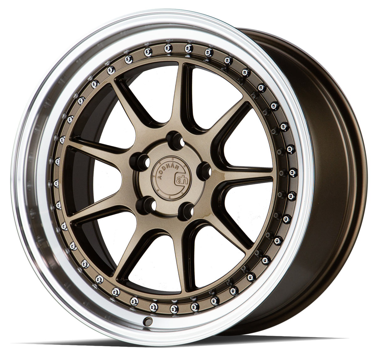 Aodhan DS-X Bronze w/Machined Lip 18x8.5 +35 5x114.3 73.1mm - Wheelwiz