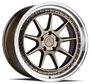 Aodhan DS-X Bronze w/Machined Lip 18x9.5 +22 5x114.3 73.1mm - Wheelwiz
