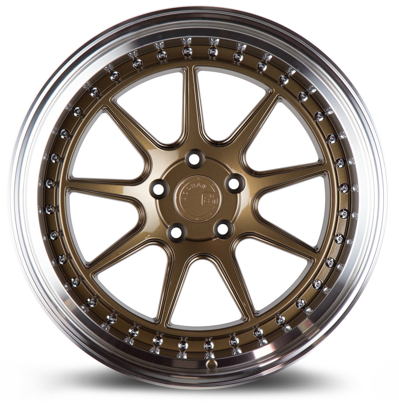 Aodhan DS-X Bronze w/Machined Lip 18x9.5 +15 5x114.3 73.1mm - Wheelwiz