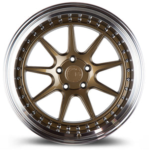 Aodhan DS-X Bronze w/Machined Lip 18x9.5 +15 5x114.3 73.1mm - Wheelwiz
