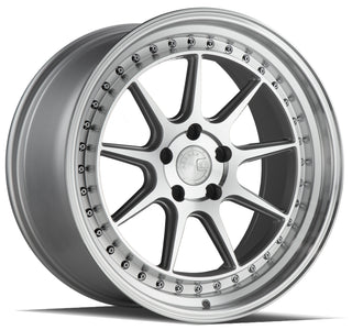 Aodhan DS-X Silver w/Machined Face 18x9.5 +15 5x114.3 73.1mm