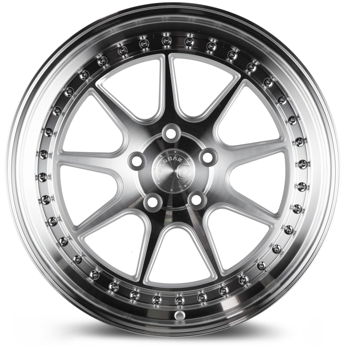 Aodhan DS-X Silver w/Machined Face 18x9.5 +35 5x100 73.1mm - Wheelwiz