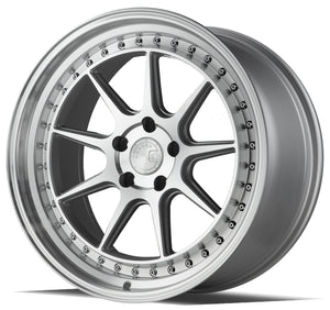 Aodhan DS-X Silver w/Machined Face 18x9.5 +15 5x114.3 73.1mm - Wheelwiz
