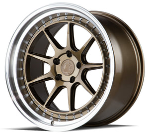 Aodhan DS-X Bronze w/Machined Lip 19x11 +22 5x114.3 73.1mm - Wheelwiz