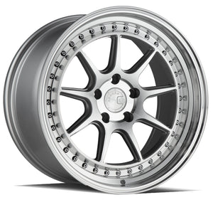 Aodhan DS-X Silver w/Machined Face 19x11 +15 5x114.3 73.1mm - Wheelwiz