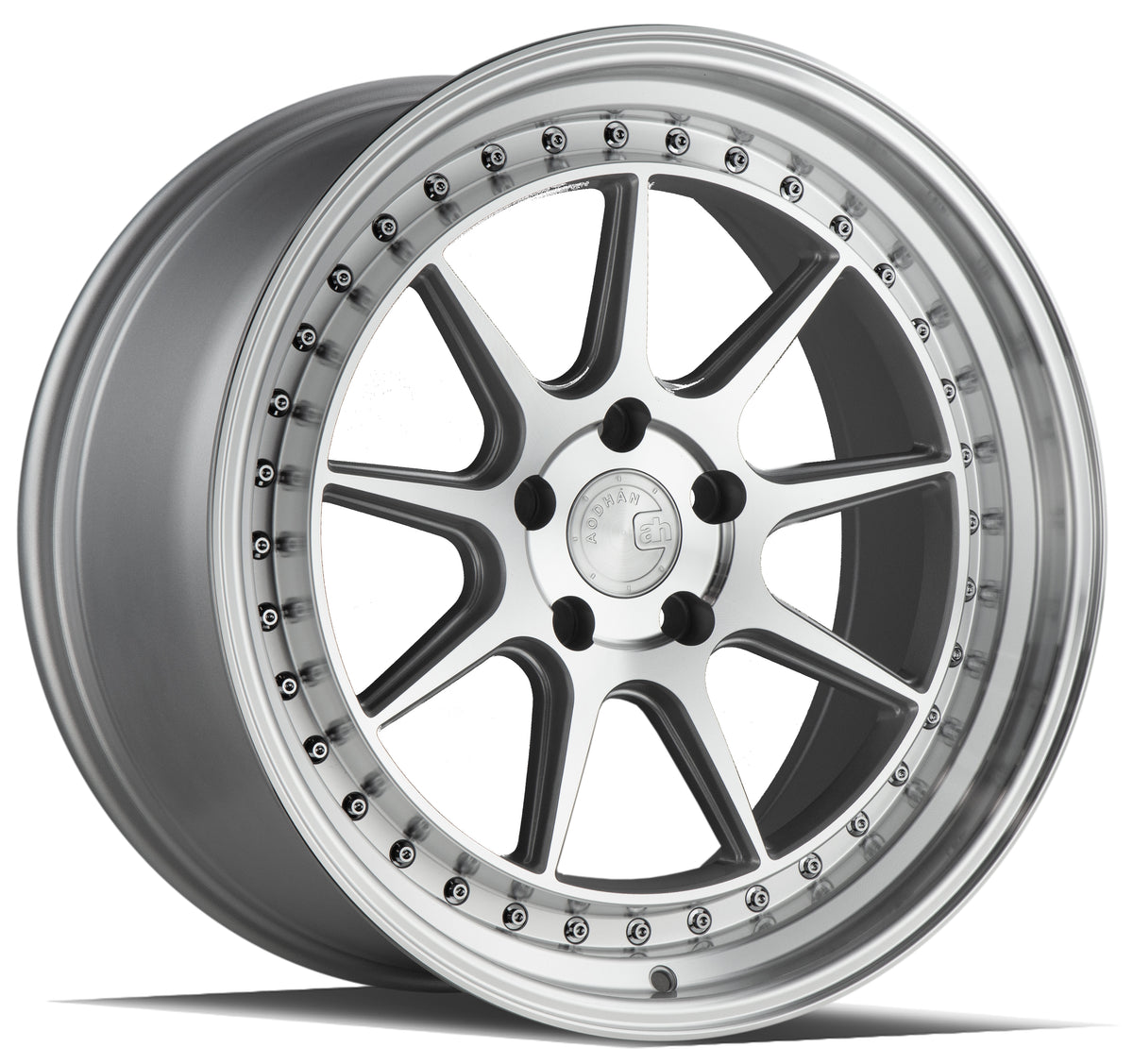 Aodhan DS-X Silver w/Machined Face 19x9.5 +30 5x114.3 73.1mm - Wheelwiz