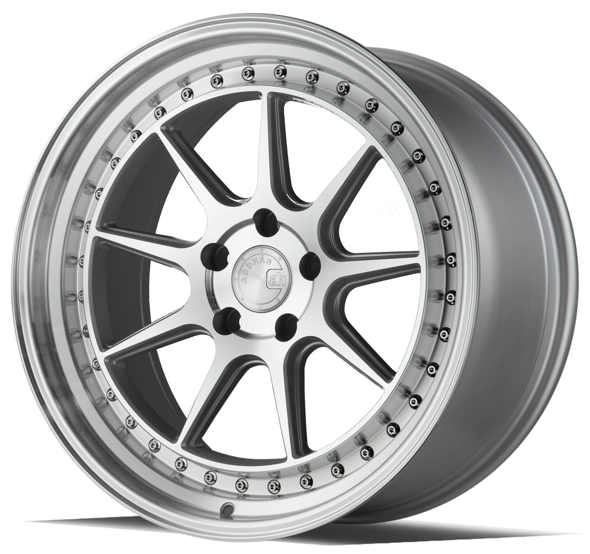 Aodhan DS-X Silver w/Machined Face 19x9.5 +22 5x114.3 73.1mm - Wheelwiz