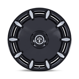 DUB DC271 CHEEF Gloss Black Milled 24x10 +18 Custom 72.6mm - Wheelwiz