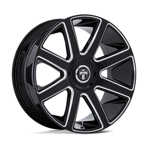 DUB DC273 PULL Gloss Black Milled 24x9 +38 5x115|5x120mm 74.1mm