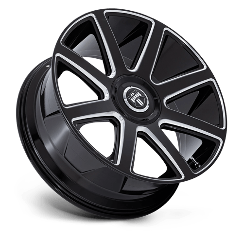 DUB DC273 PULL Gloss Black Milled 26x10 +30 6x135|6x139.7mm 100.3mm - Wheelwiz