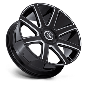DUB DC273 PULL Gloss Black Milled 26x10 +30 6x135|6x139.7mm 100.3mm - Wheelwiz