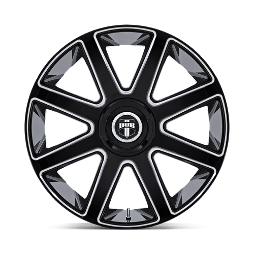 DUB DC273 PULL Gloss Black Milled 26x10 +30 6x135|6x139.7mm 100.3mm - Wheelwiz