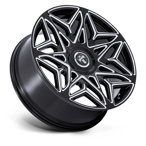 DUB DC274 ANOMALY Gloss Black Milled 24x10 +15 Custom 72.6mm - Wheelwiz