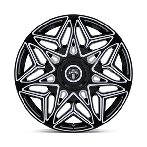 DUB DC274 ANOMALY Gloss Black Milled 24x9 +38 5x115|5x120mm 74.1mm