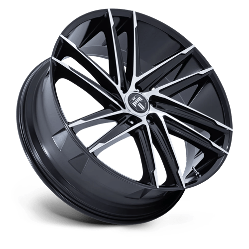DUB DC275 BLAZE Gloss Black W/ Machined Face 24x10 +25 6x139.7mm 106.1mm
