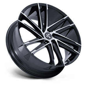 DUB DC275 BLAZE Gloss Black W/ Machined Face 24x10 +25 6x139.7mm 106.1mm