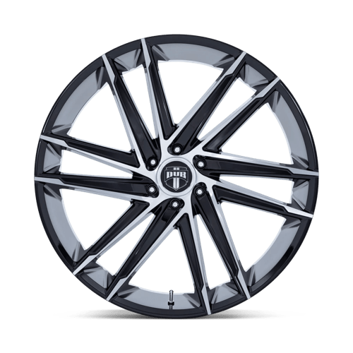 DUB DC275 BLAZE Gloss Black W/ Machined Face 24x10 +30 6x135mm 87.1mm