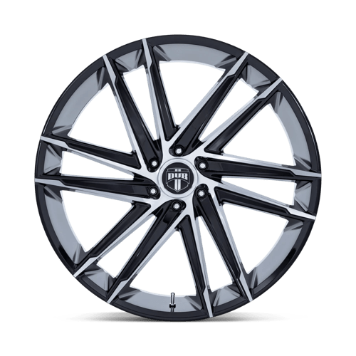 DUB DC275 BLAZE Gloss Black W/ Machined Face 24x10 +25 6x139.7mm 106.1mm - Wheelwiz