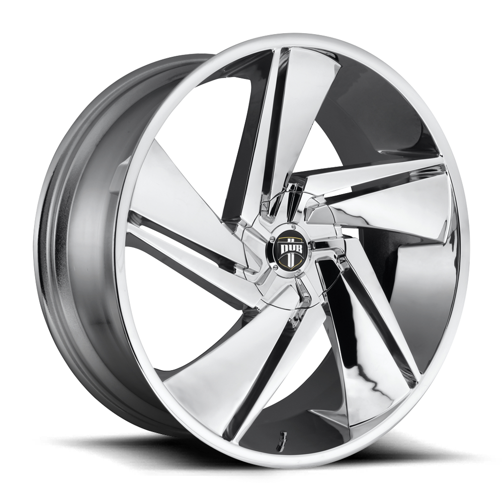 DUB S246 FADE Chrome Plated 24x10 +30 6x135|6x139.7mm 87.1mm - WheelWiz