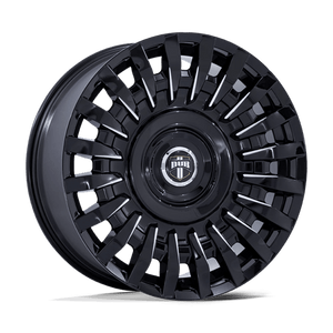 DUB DC272 HONCHO Gloss Black Milled 24x10 +18 6x135|6x139.7mm 106.3mm - Wheelwiz