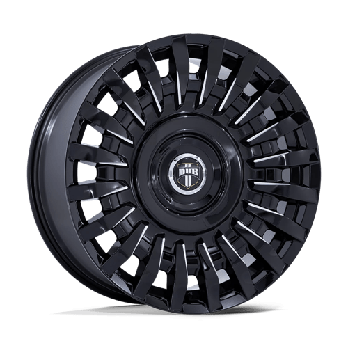 DUB DC272 HONCHO Gloss Black Milled 22x9 +38 5x108|5x114.3mm 72.6mm - Wheelwiz