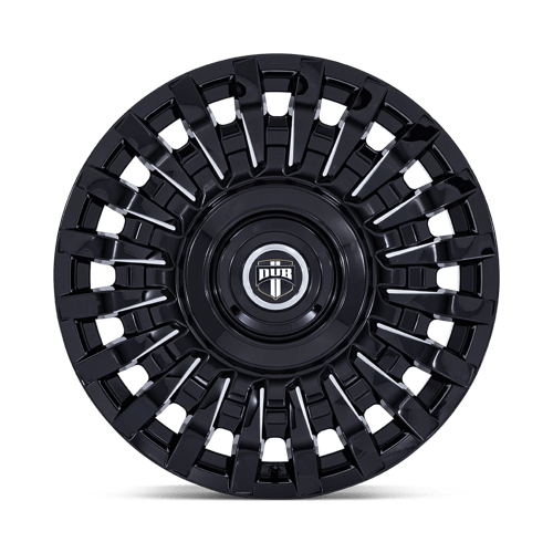 DUB DC272 HONCHO Gloss Black Milled 22x9 +15 5x115|5x120mm 74.1mm - Wheelwiz