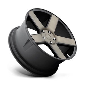 DUB S116 BALLER Matte Black Double Dark Tint 22x9 +15 5x115mm 71.5mm - Wheelwiz