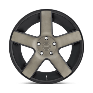 DUB S116 BALLER Matte Black Double Dark Tint 22x9 +15 5x115mm 71.5mm - Wheelwiz