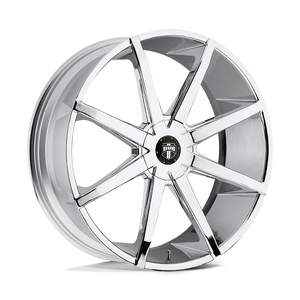 DUB S201 PUSH Chrome Plated 22x9.5 +30 6x135|6x139.7mm 87.1mm - WheelWiz