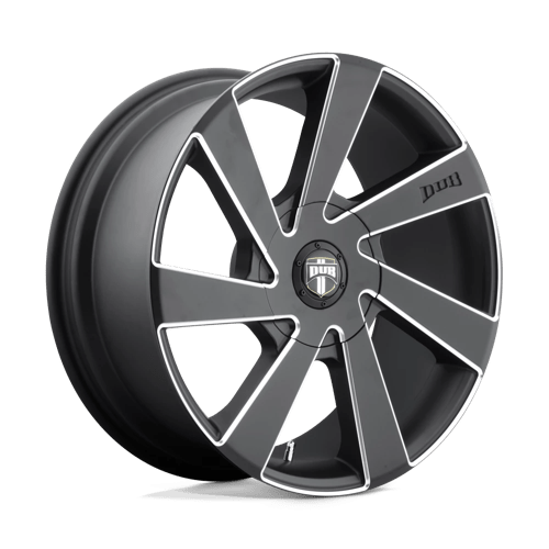 DUB S133 DIRECTA Matte Black Milled 20x8.5 +35 5x114.3|5x120mm 72.6mm - WheelWiz